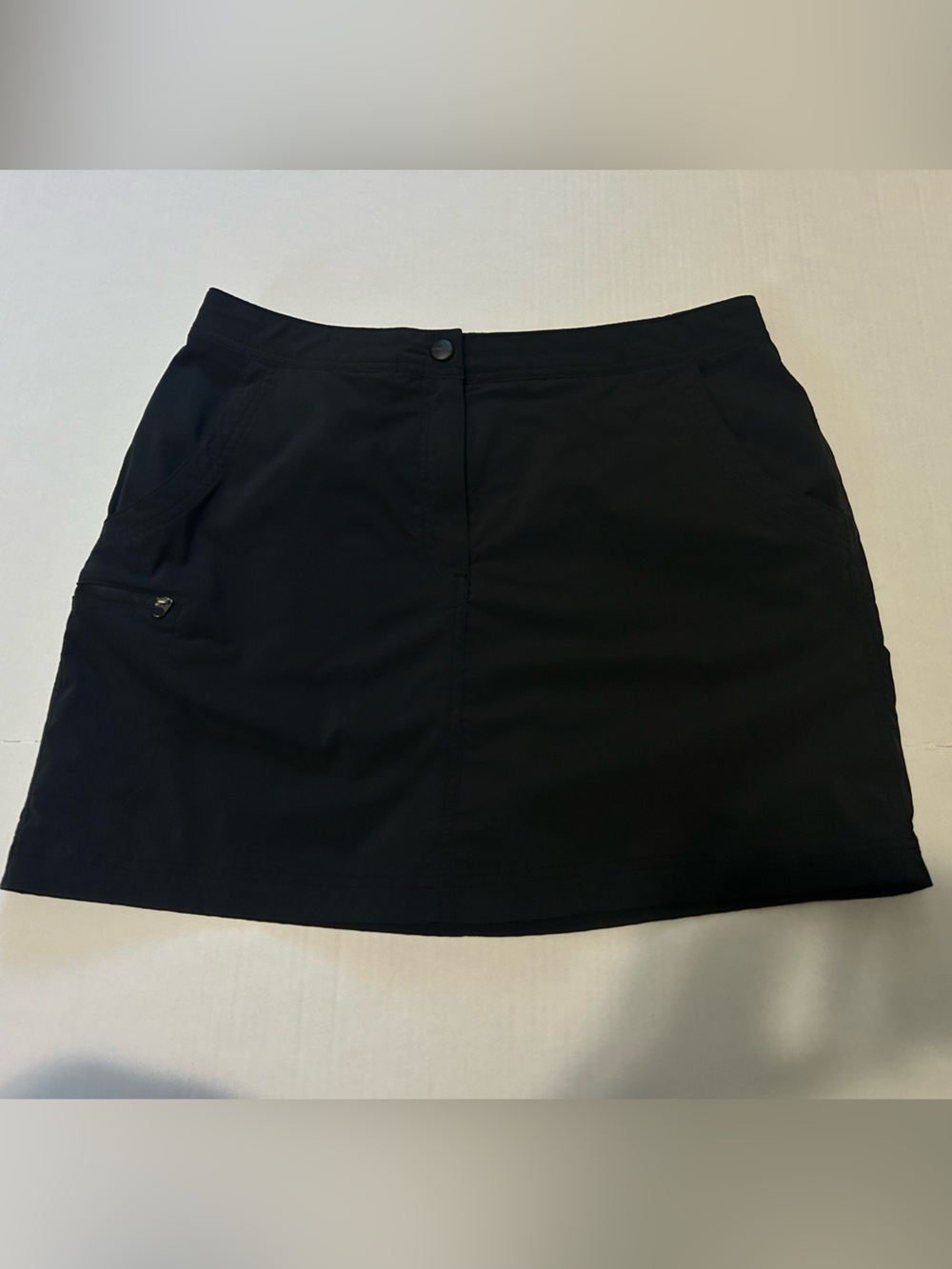 L.L. Bean Black Active Skort Performance Athletic Skirt